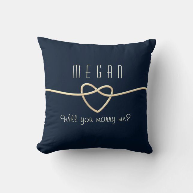 Will You Marry Me Wedding Proposal  Throw Pillow (Front)