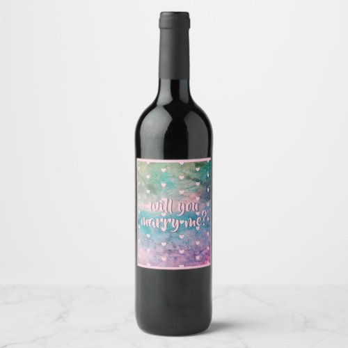 will you marry me wine bottle labels