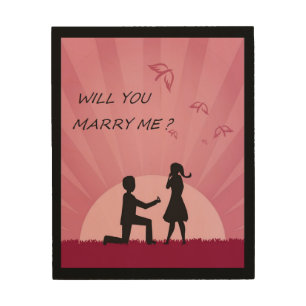 WILL YOU MARRY ME? WOOD WALL DECOR