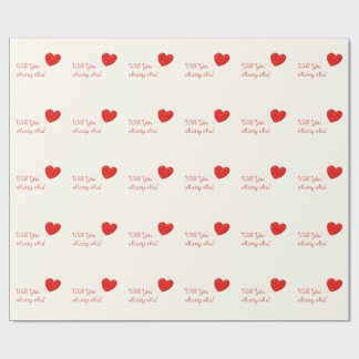 will you marry me wrapping paper