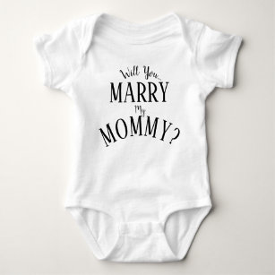 New Personalised Baby Vests Bodysuits for Boys Girls Will You Marry My Mummy 