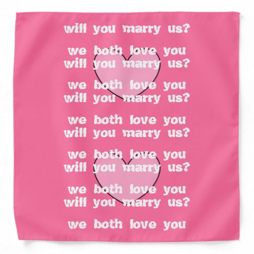 will you marry us dog bandana by dalDesignNZ