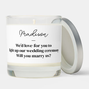 Will You Marry Us Officiant Candle