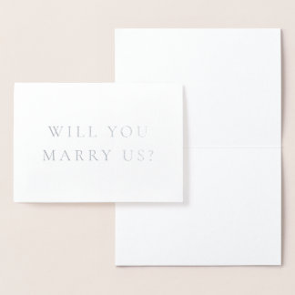 Will You Marry Us Officiant Minimalistic Card