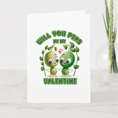 Will You Peas Be My Valentine Card