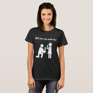 WILL YOU RUN WITH ME couple t-shirts