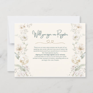 Will you sign our Register - Proposal Postcard