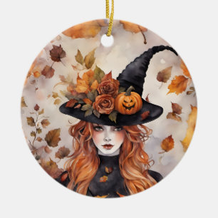 Willa The Witch Ceramic Ornament