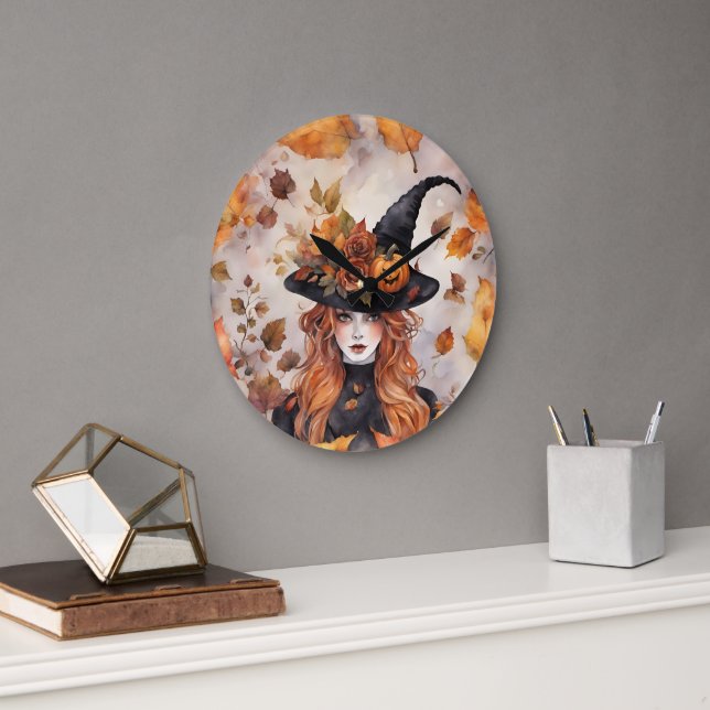 Willa The Witch  Large Clock (Office)