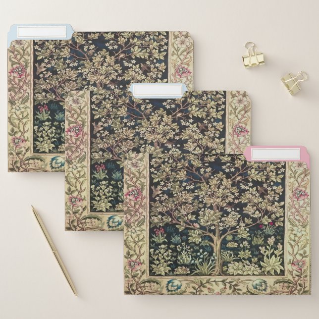 Willam Morris beautiful designs and creations,Vint File Folder (Set)