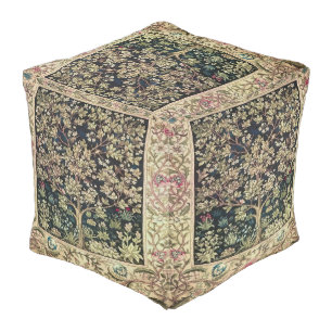 Willam Morris beautiful designs and creations,Vint Pouf