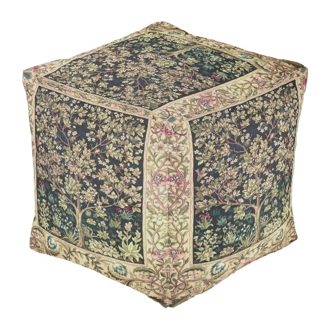 Willam Morris beautiful designs and creations,Vint Pouf (Angled Back)