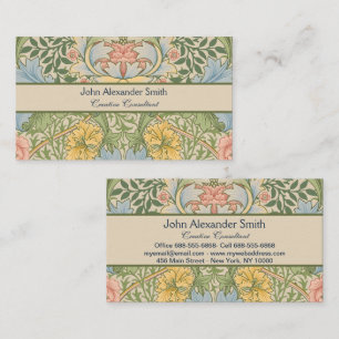 Willam Morris Myrtle Garden Floral Classic Business Card