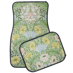 Willam Morris Myrtle Garden Floral Classic Car Floor Mat
