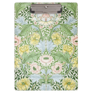 Willam Morris Myrtle Garden Floral Classic Clipboard