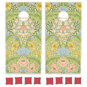 Willam Morris Myrtle Garden Floral Classic Cornhole Set