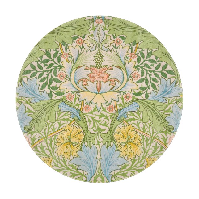 Willam Morris Myrtle Garden Floral Classic Cutting Board (Front)