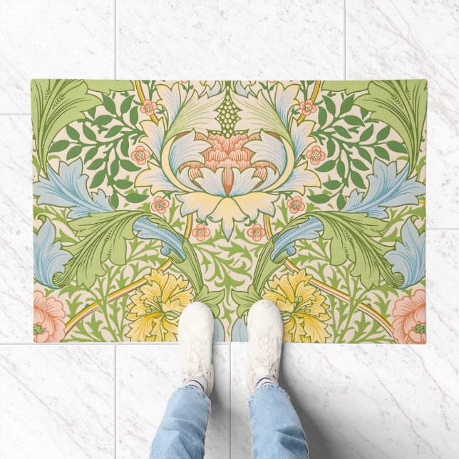 Willam Morris Myrtle Garden Floral Classic Doormat (Indoor)