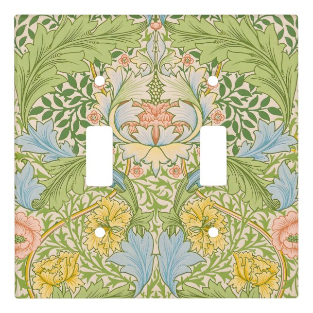 Willam Morris Myrtle Garden Floral Classic Light Switch Cover (Front)