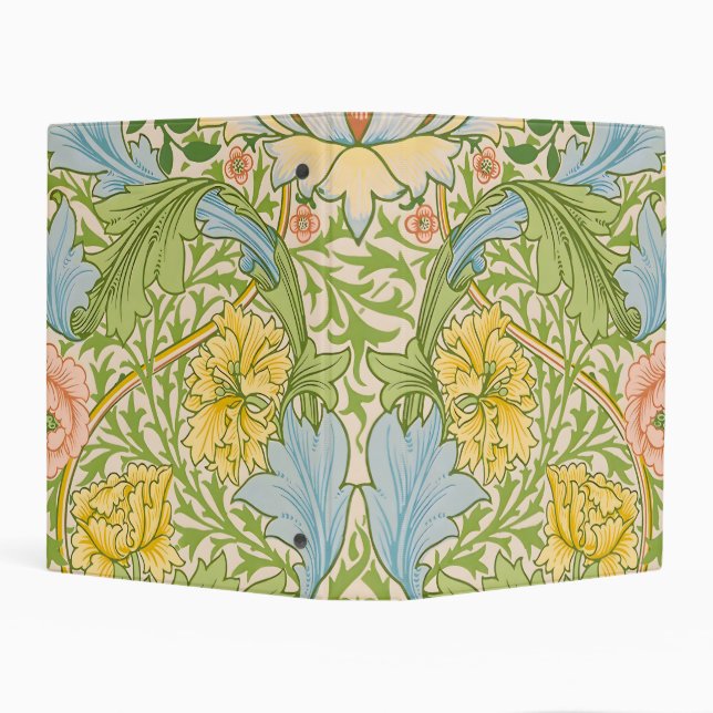 Willam Morris Myrtle Garden Floral Classic Mini Binder (Background)