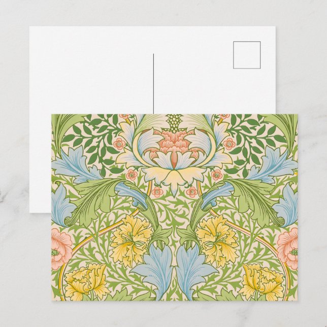 Willam Morris Myrtle Garden Floral Classic Postcard (Front/Back)