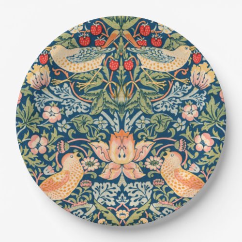 Willam Morris strawberry thiefvintage birds   Paper Plates