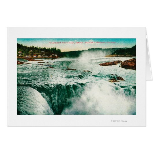 Willamette Falls in Portland 2 Cards (Front Horizontal)