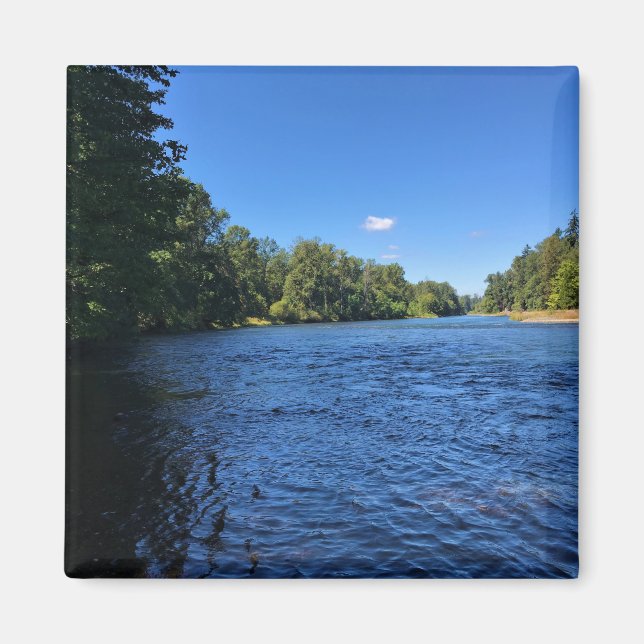 Willamette River, Elijah Bristow State Park, OR Magnet (Front)