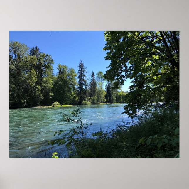 Willamette River, OR Poster (Front)