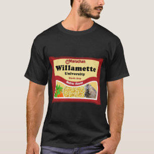 Willamette University Ramen Sticker T-Shirt