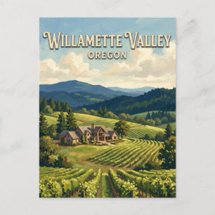Willamette Valley Vineyards Salem Oregon Postcard