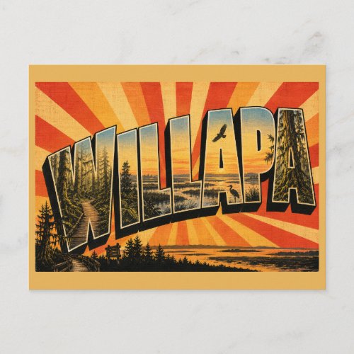 Willapa National Wildlife Refuge Old Growth Forest Postcard