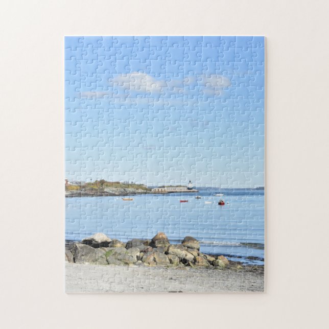 Willard Beach South Portland ME Maine Boats Water Jigsaw Puzzle (Vertical)