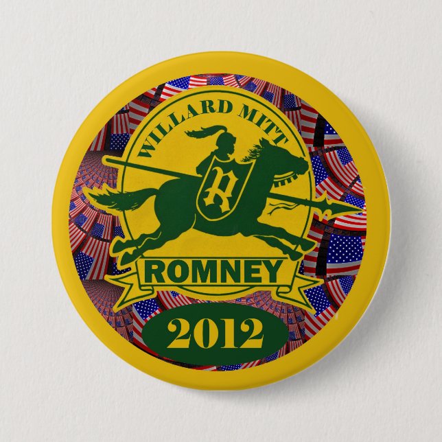 Willard Mitt Romney 2012 Pinback Button (Front)