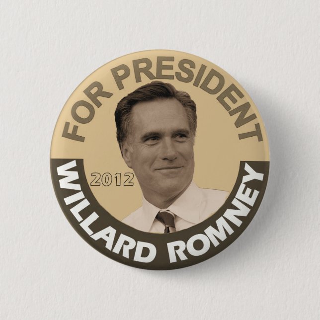 Willard Romney 2012 Pinback Button (Front)
