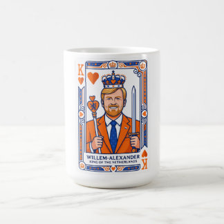 Willem-Alexander Speelkaart - Hartenkoning Konings Coffee Mug