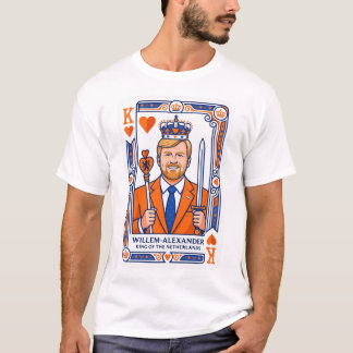 Willem-Alexander Speelkaart - Hartenkoning Konings T-Shirt