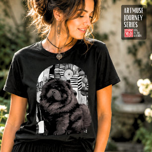 WILLEM black chow - ArtMuse PORTAL Series T-Shirt