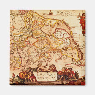 Willem Janszoon Blaeu Antique German Map Magnet