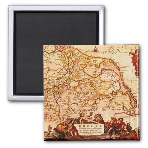 Willem Janszoon Blaeu Antique German Map Magnet