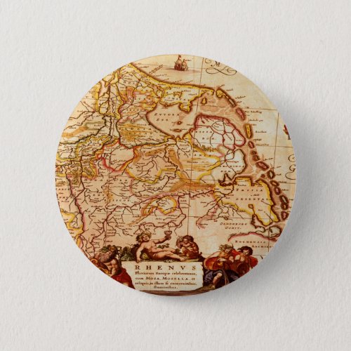 Willem Janszoon Blaeu Old German Map Collection Button