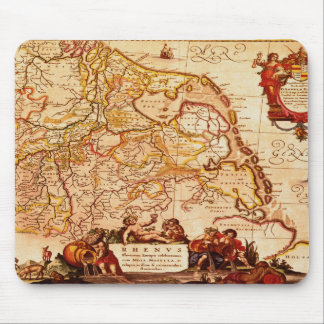 Willem Janszoon Blaeu Old German Map Collection Mouse Pad