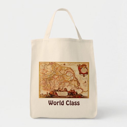 Willem Janszoon Blaeu Old German Map Collection Tote Bag