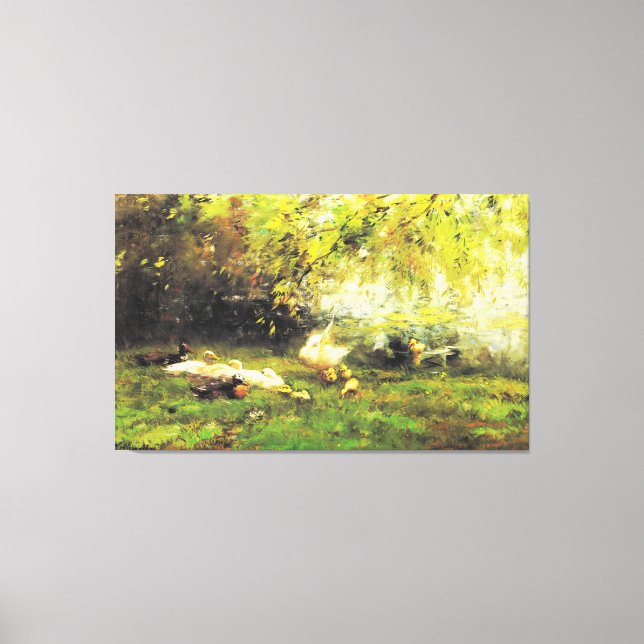 Willem Maris - Duck heaven Canvas Print (Front)