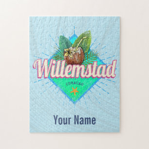 Willemstad Curacao Vacation Vintage Caribbean Jigsaw Puzzle
