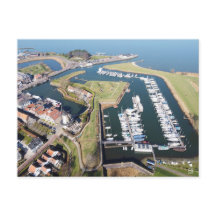 Willemstad in the Netherlands with modern port.