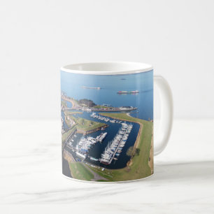 Willemstad Netherlands drone overview. Coffee Mug