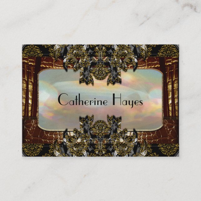 Willett Hampton 2.5" Elegant Professional Business Card (Front)