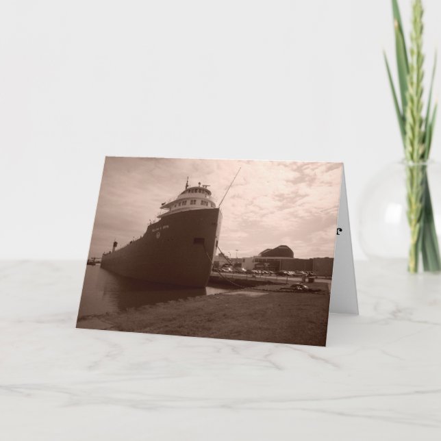 "WILLIAM A. IRVIN in Sepia" Get Well Card (Front)