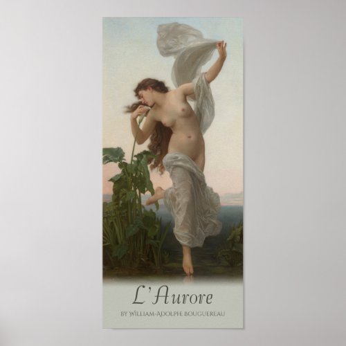 William_Adolphe Bouguereau Dawn Laurore Cardstock Poster